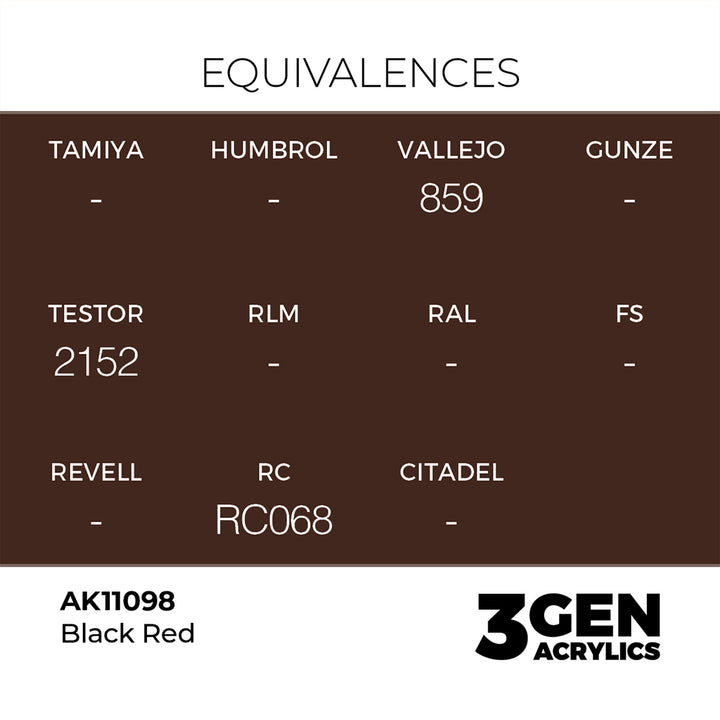 AK - Black Red (18ml) - 3Gen Acrylics