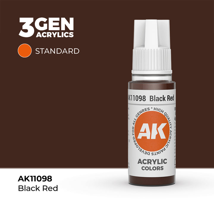AK - Black Red (18ml) - 3Gen Acrylics
