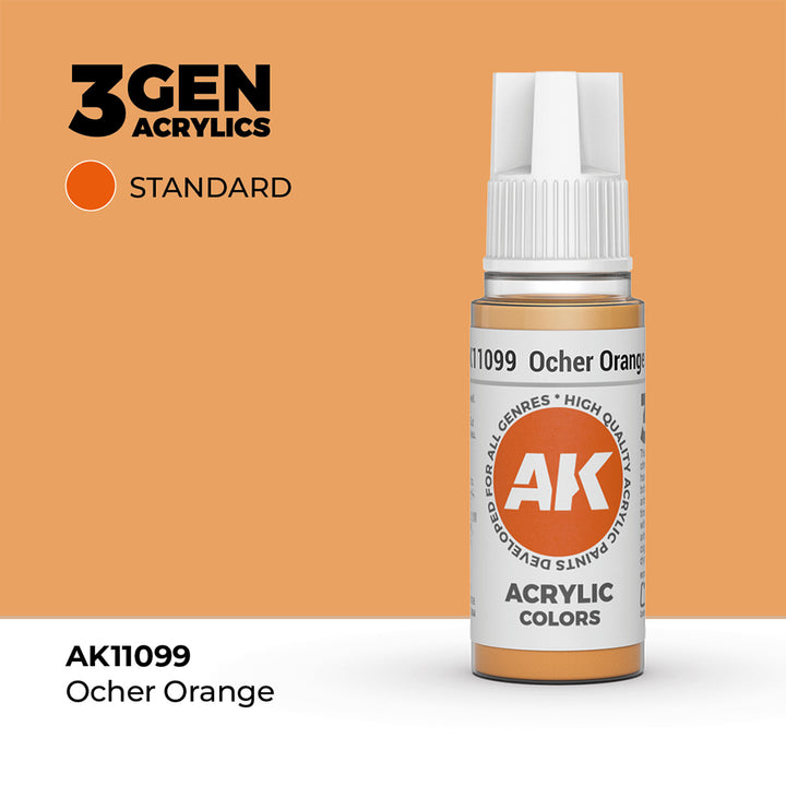 AK - Ocher Orange (18ml) - 3Gen Acrylics