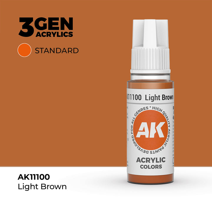 AK - Light Brown (18ml) - 3Gen Acrylics