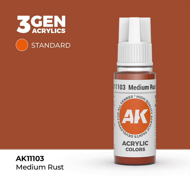 AK - Medium Rust (18ml) - 3Gen Acrylics