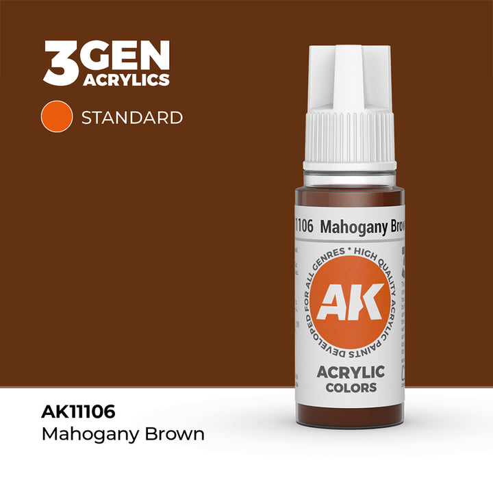 AK - Mahogany Brown (18ml) - 3Gen Acrylics
