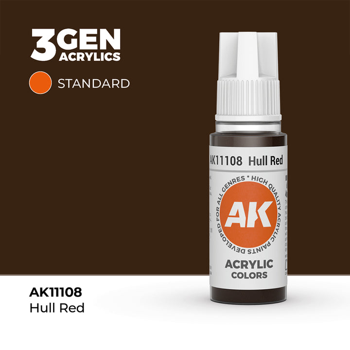 AK - Hull Red (18ml) - 3Gen Acrylics