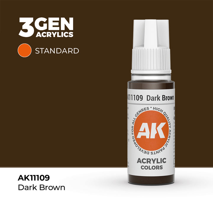 AK - Dark Brown (18ml) - 3Gen Acrylics
