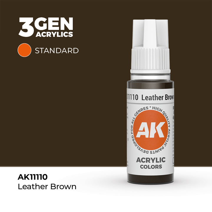 AK - Leather Brown (18ml) - 3Gen Acrylics