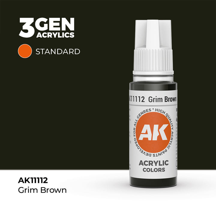 AK - Grim Brown (18ml) - 3Gen Acrylics