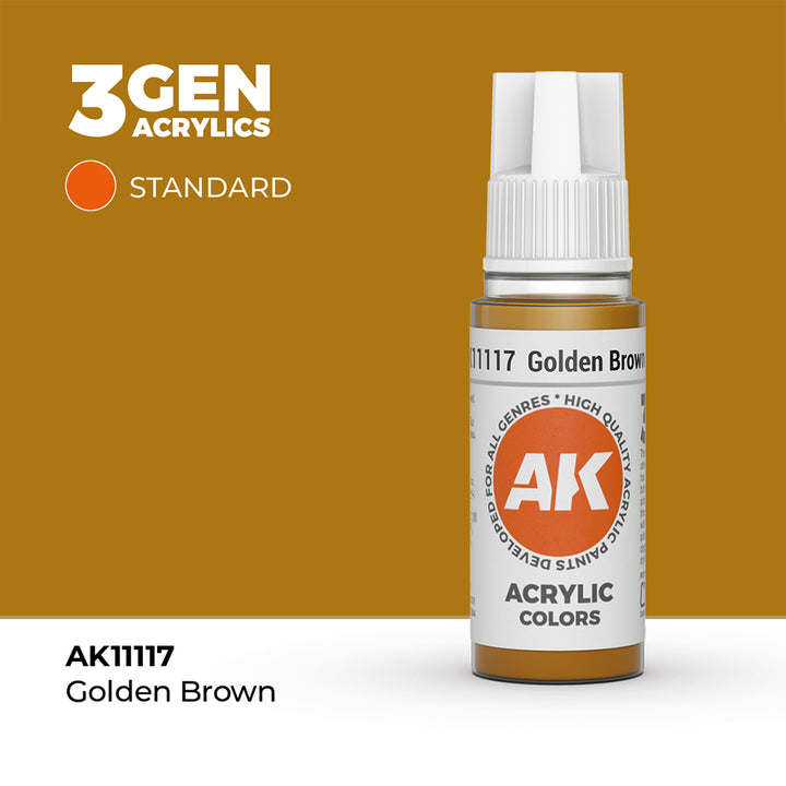 AK - Gold Brown (18ml) - 3Gen Acrylics