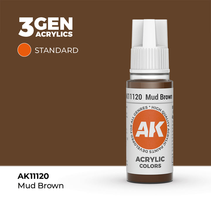 AK - Mud Brown (18ml) - 3Gen Acrylics