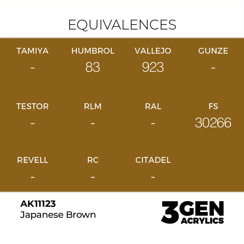 AK - Japanese Brown (18ml) - 3Gen Acrylics