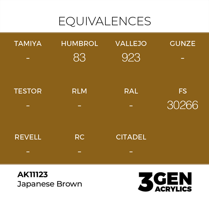 AK - Japanese Brown (18ml) - 3Gen Acrylics