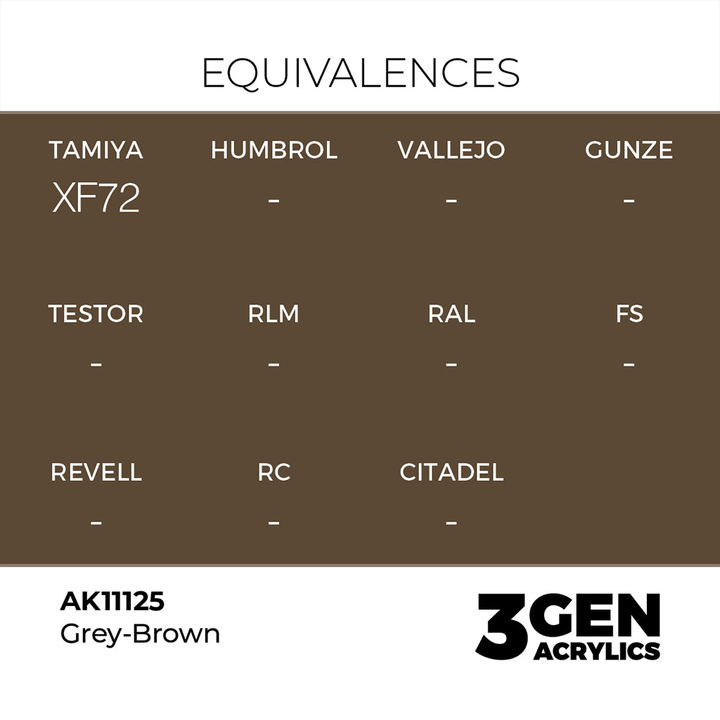 AK - Grey Brown (18ml) - 3Gen Acrylics