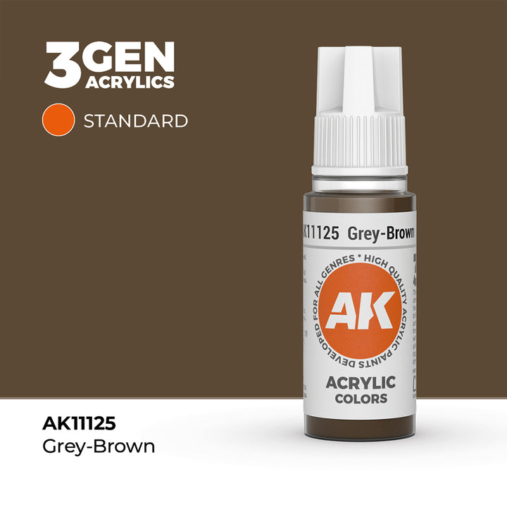 AK - Grey Brown (18ml) - 3Gen Acrylics