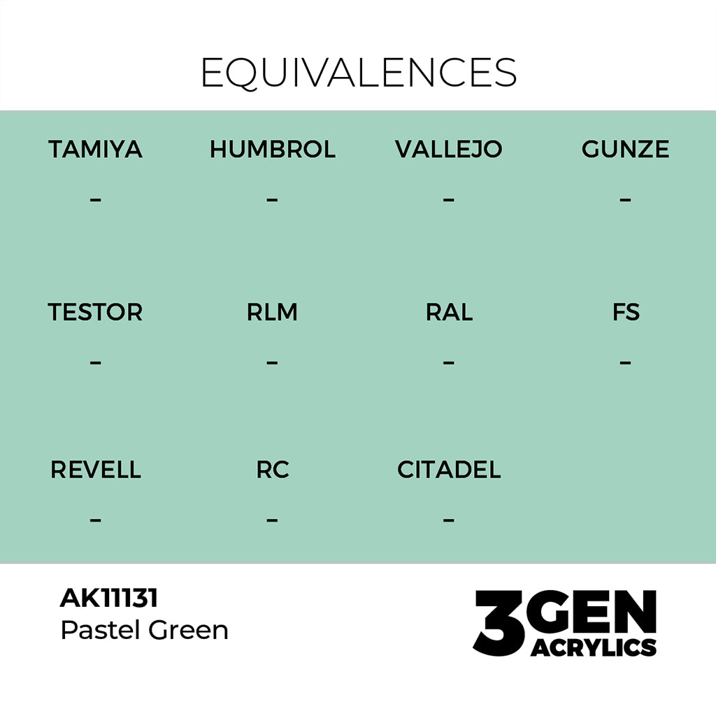 AK - Pastel Green (18ml) - 3Gen Acrylics