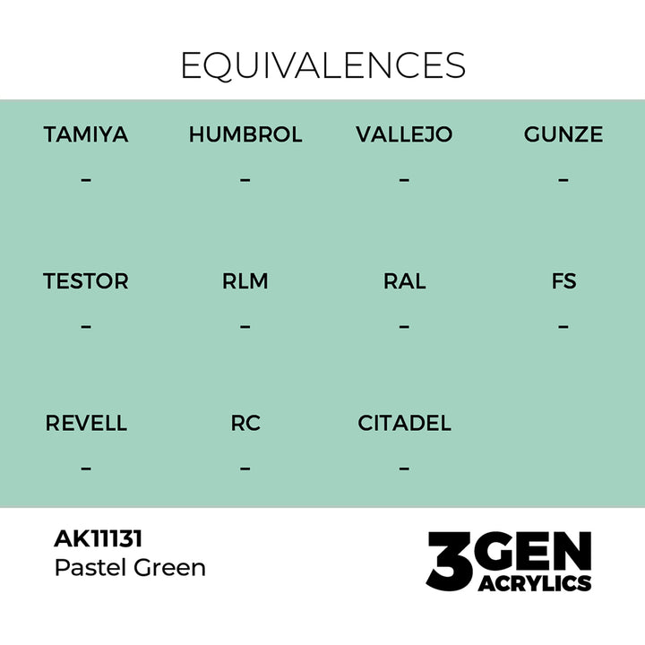 AK - Pastel Green (18ml) - 3Gen Acrylics