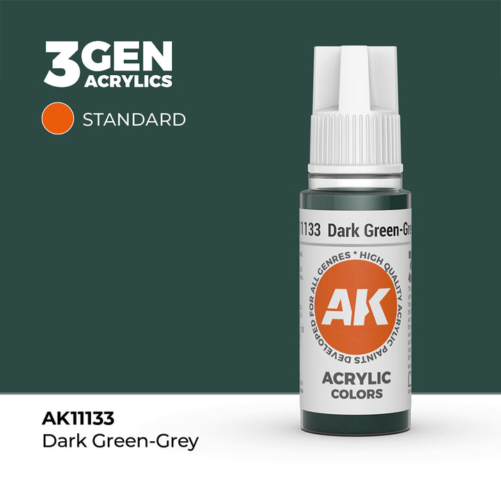 AK - Dark Green Grey (18ml) - 3Gen Acrylics