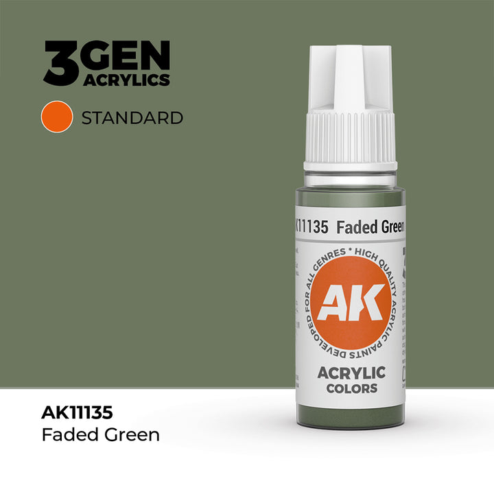 AK - Faded Green (18ml) - 3Gen Acrylics