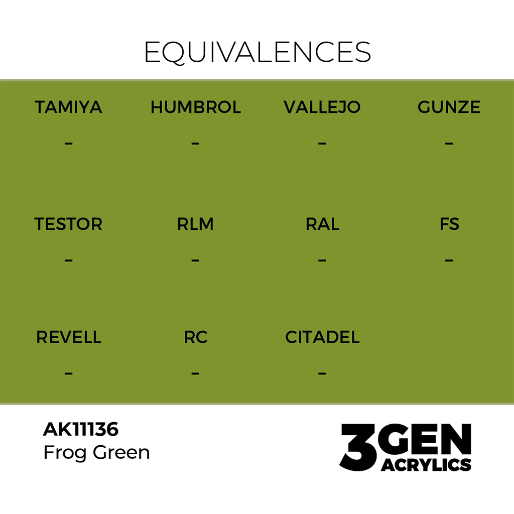AK - Frog Green (18ml) - 3Gen Acrylics