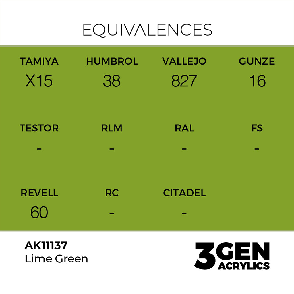 AK - Lime Green (18ml) - 3Gen Acrylics