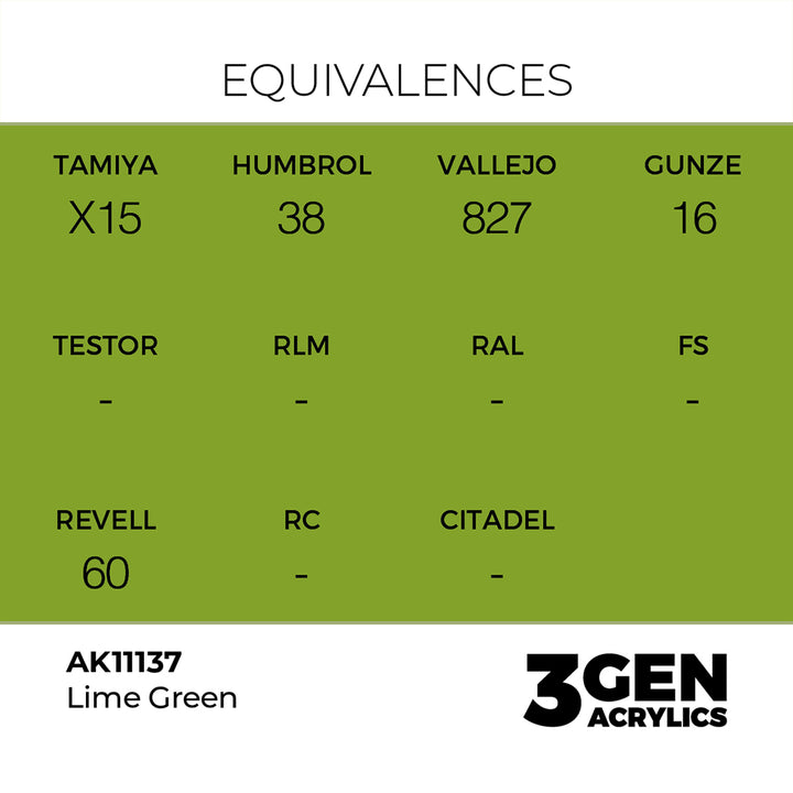 AK - Lime Green (18ml) - 3Gen Acrylics