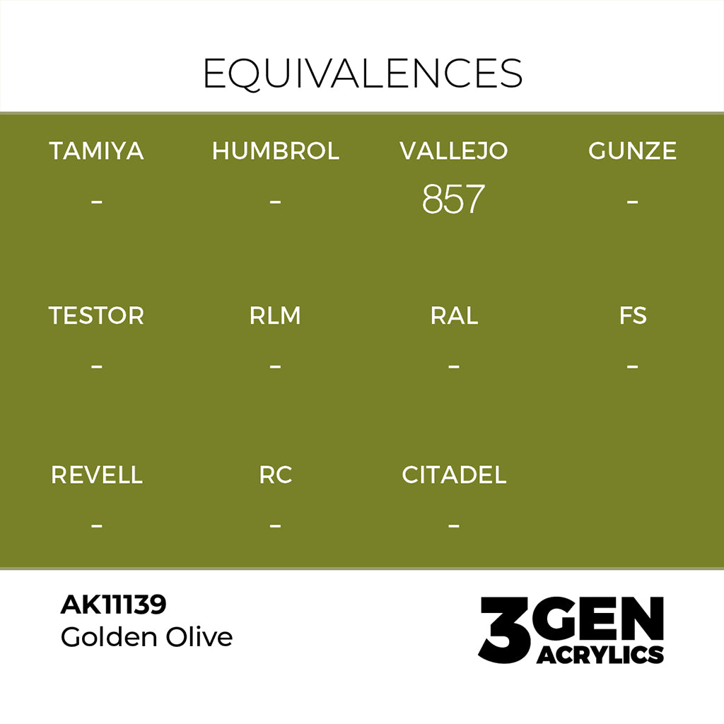 AK - Golden Olive (18ml) - 3Gen Acrylics
