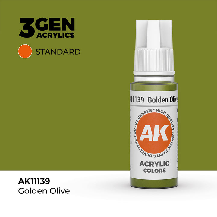 AK - Golden Olive (18ml) - 3Gen Acrylics