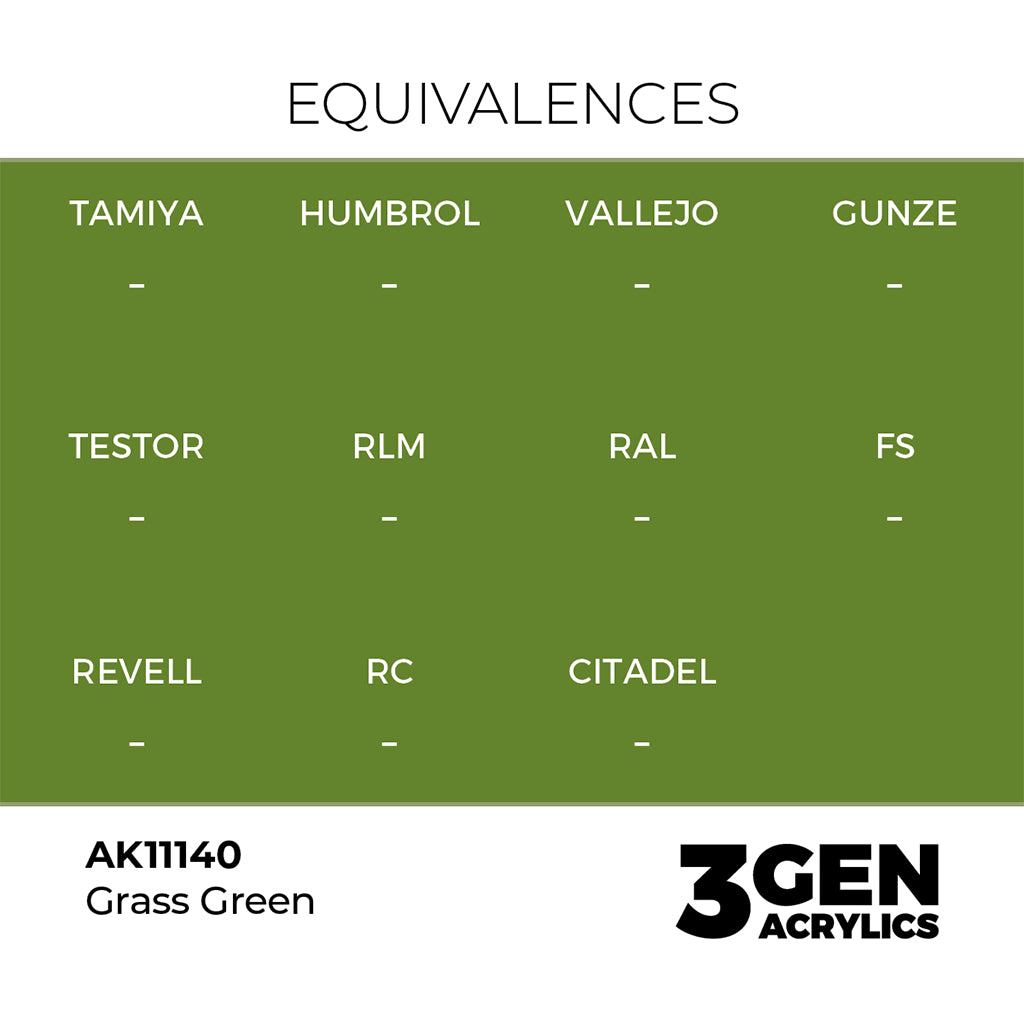 AK - Grass Green (18ml) - 3Gen Acrylics