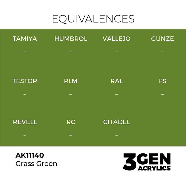 AK - Grass Green (18ml) - 3Gen Acrylics