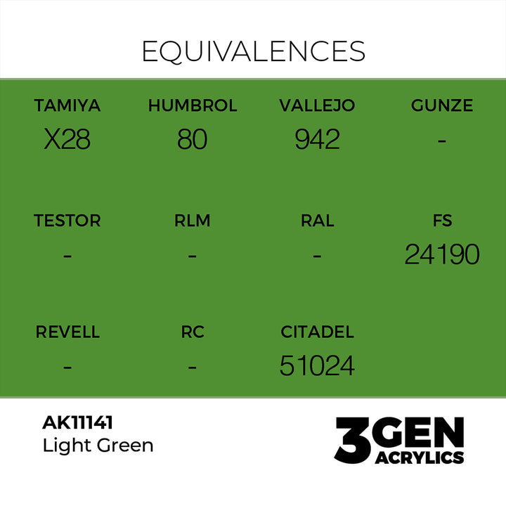 AK - Light Green (18ml) - 3Gen Acrylics