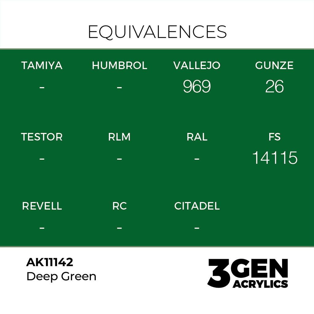 AK - Deep Green (18ml) - 3Gen Acrylics
