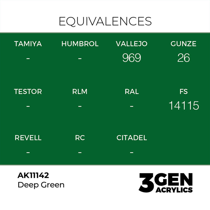 AK - Deep Green (18ml) - 3Gen Acrylics