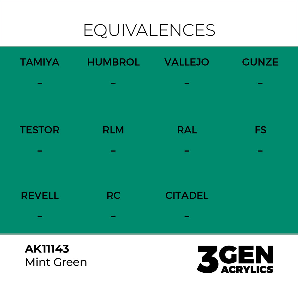 AK - Mint Green (18ml) - 3Gen Acrylics