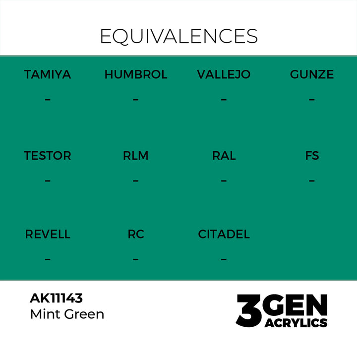 AK - Mint Green (18ml) - 3Gen Acrylics