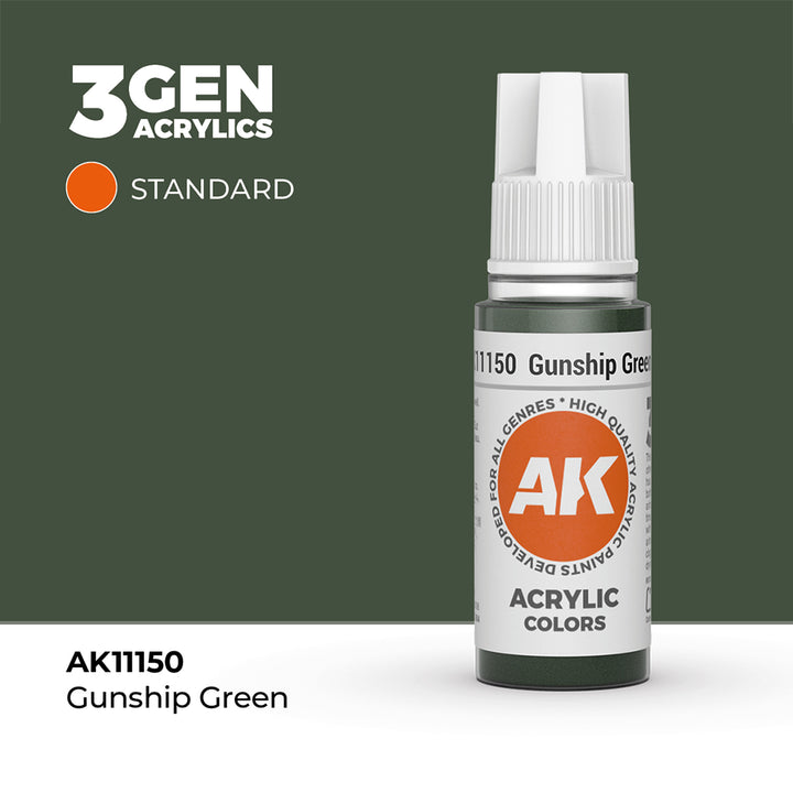 AK - Gunship Green (18ml) - 3Gen Acrylics
