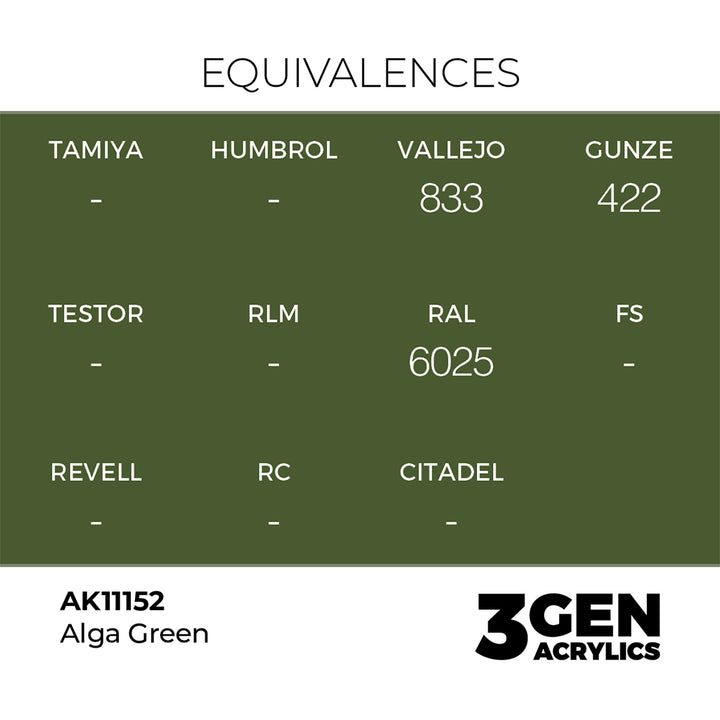 AK - Alga Green (18ml) - 3Gen Acrylics