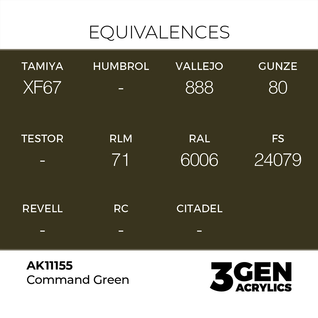 AK - Command Green (18ml) - 3Gen Acrylics