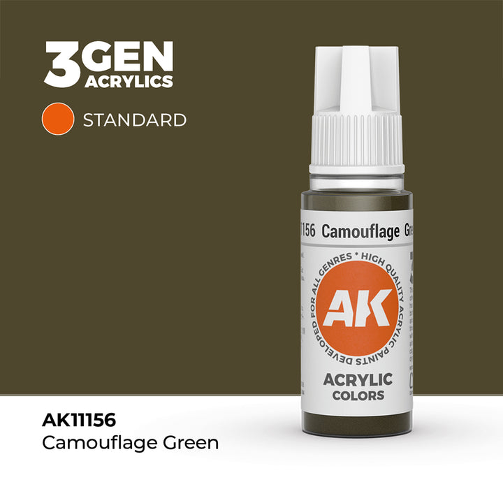 AK - Camouflage Green (18ml) - 3Gen Acrylics