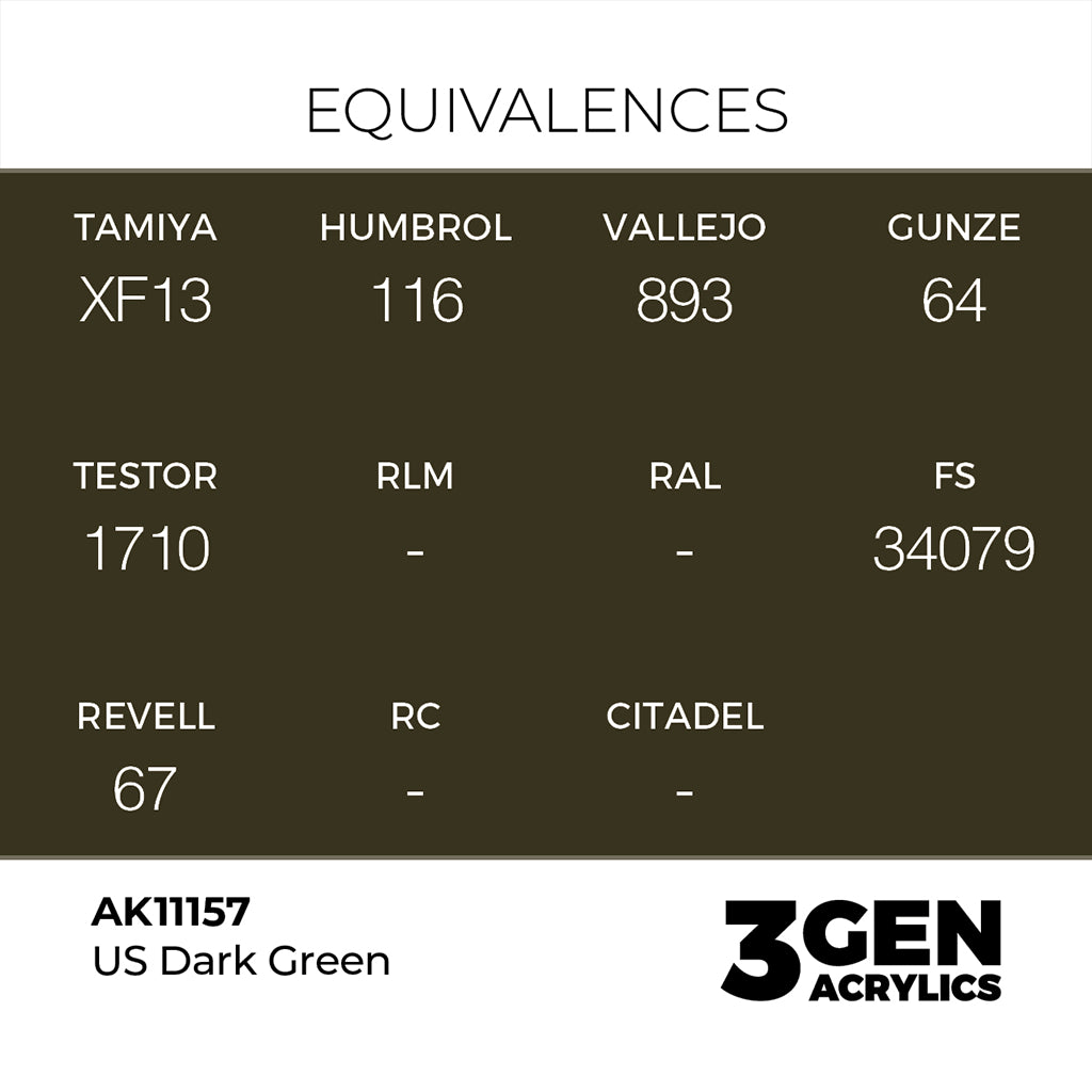 AK - US Dark Green (18ml) - 3Gen Acrylics