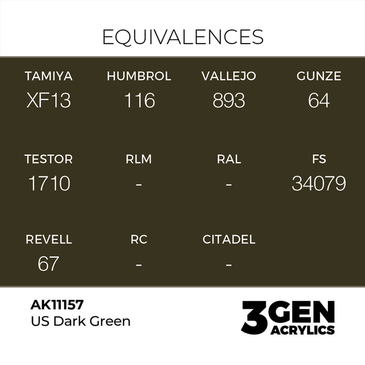 AK - US Dark Green (18ml) - 3Gen Acrylics