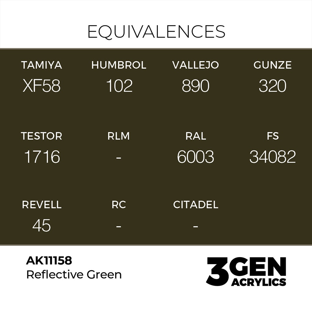AK - Reflective Green (18ml) - 3Gen Acrylics