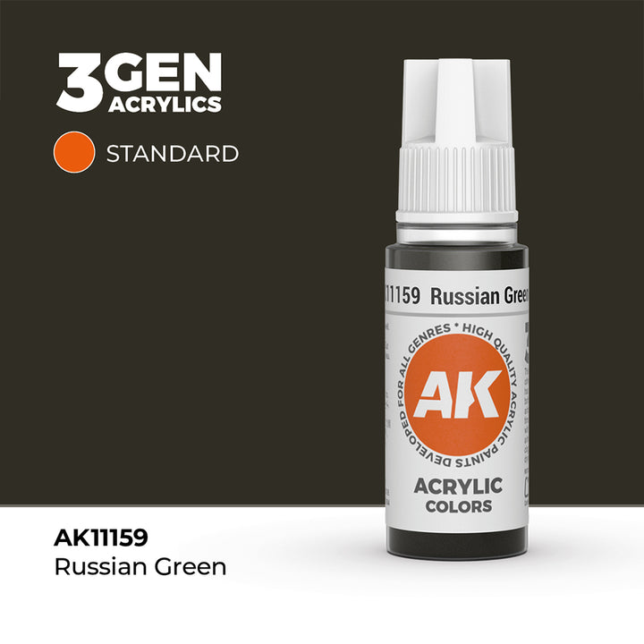 AK - Russian Green (18ml) - 3Gen Acrylics