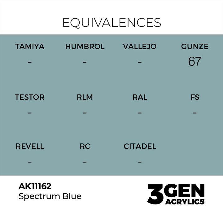AK - Spectrum Blue (18ml) - 3Gen Acrylics