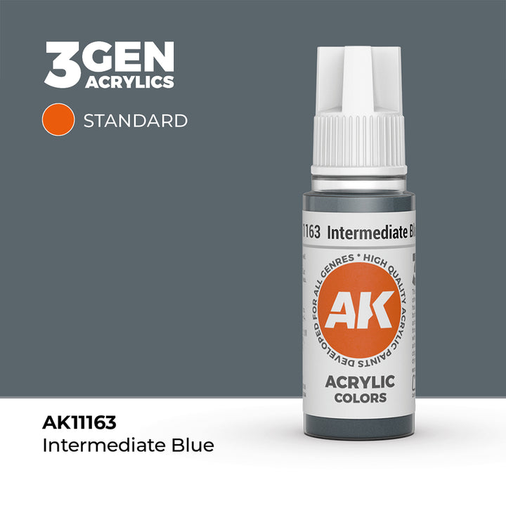 AK - Intermediate Blue (18ml) - 3Gen Acrylics