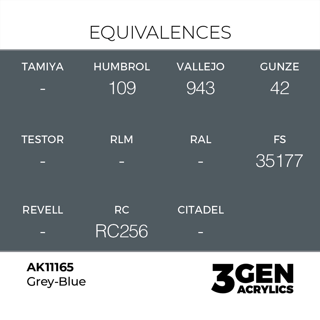AK - Grey Blue (18ml) - 3Gen Acrylics