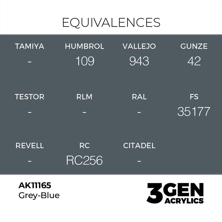 AK - Grey Blue (18ml) - 3Gen Acrylics