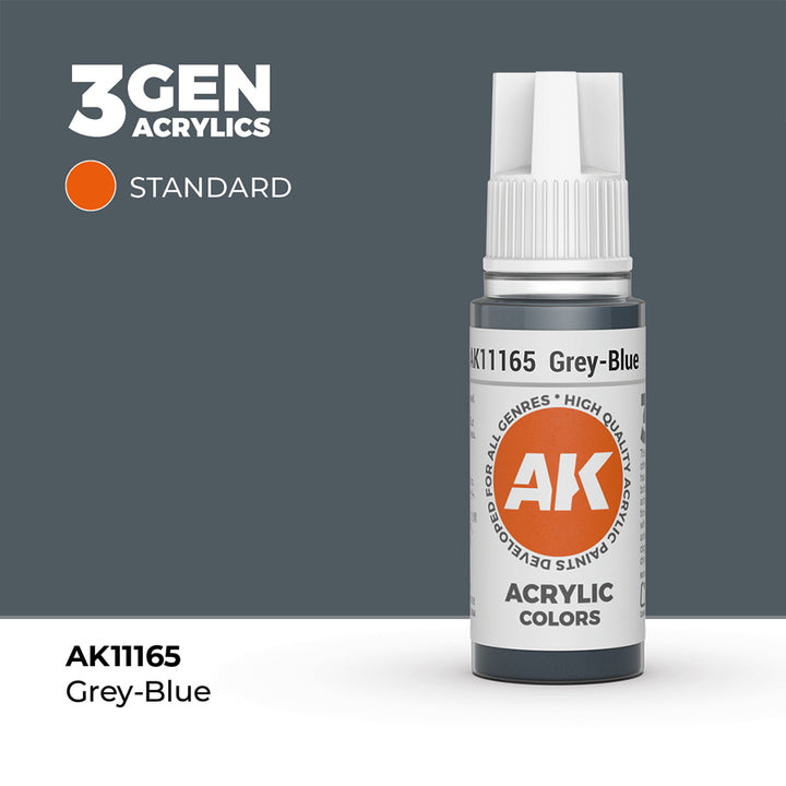 AK - Grey Blue (18ml) - 3Gen Acrylics
