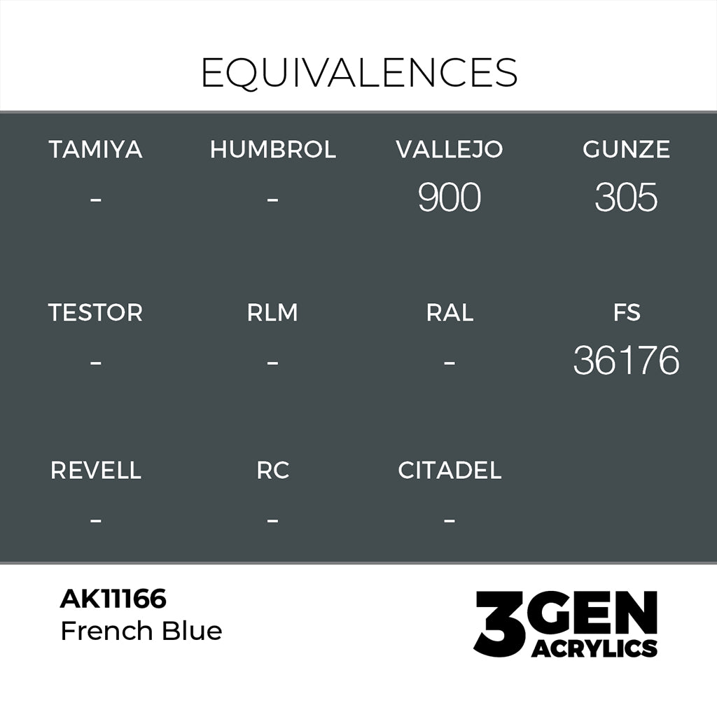 AK - French Blue (18ml) - 3Gen Acrylics
