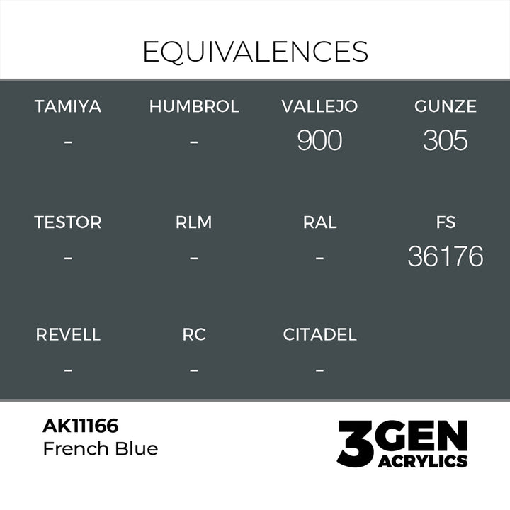AK - French Blue (18ml) - 3Gen Acrylics