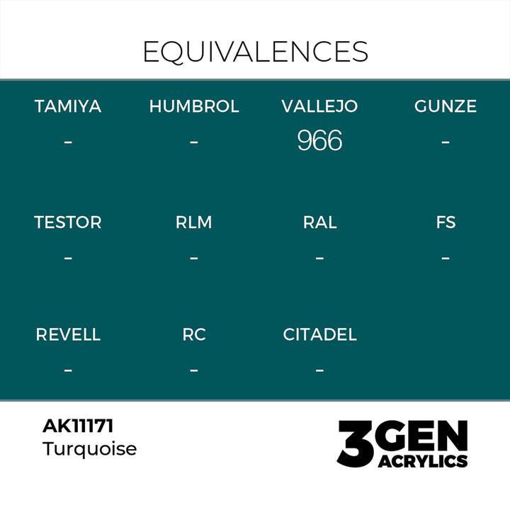 AK - Turquoise (18ml) - 3Gen Acrylics