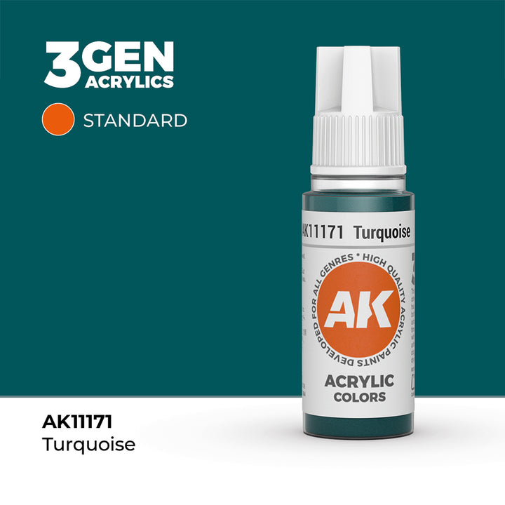 AK - Turquoise (18ml) - 3Gen Acrylics