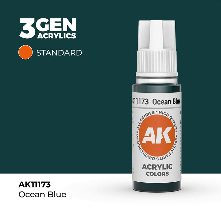 AK - Ocean Blue (18ml) - 3Gen Acrylics